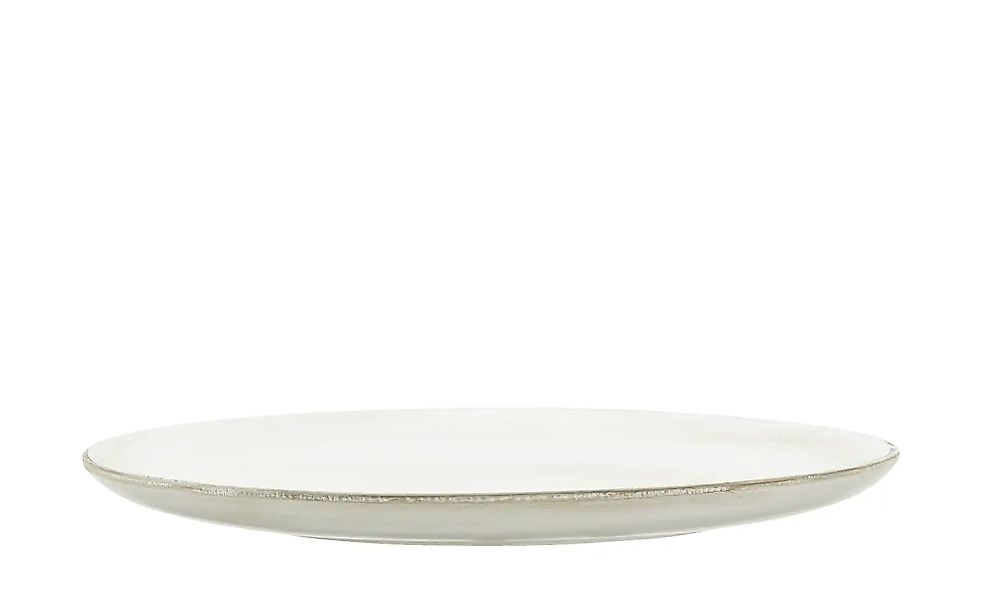 HOME STORY Deko Teller   ¦ weiß ¦ MDF ¦ Maße (cm): H: 2  Ø: 38.5 Accessoire günstig online kaufen