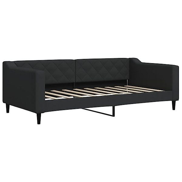 vidaXL Bett, Tagesbett Schwarz 90x190 cm Stoff günstig online kaufen
