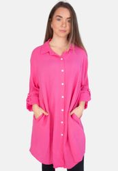 Seasons of April Hemdbluse Oversized Musselinbluse günstig online kaufen