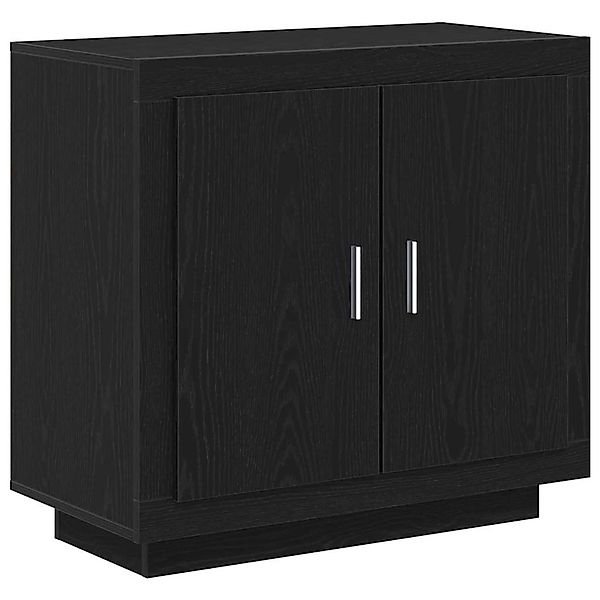 vidaXL Sideboard Schwarz 80 x 40 x 75 cm Holzwerkstoff 862749 günstig online kaufen