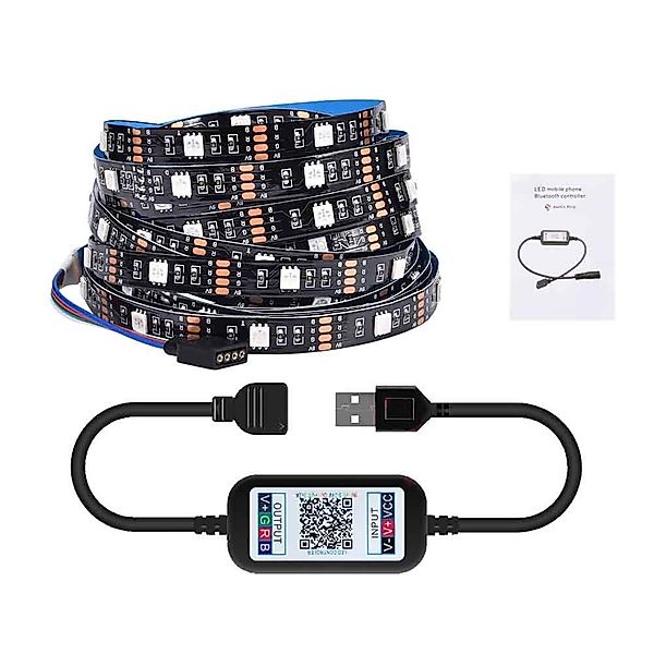 Rosnek LED-Streifen 1m-5m,5050 RGB,Musik Sync,USB App,Party günstig online kaufen
