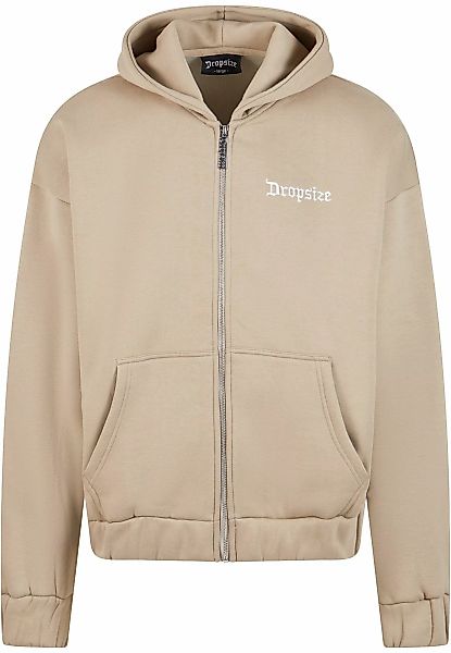 Dropsize Sweatjacke "Dropsize Herren Super Heavy Oversize Blank Zip Hoodie" günstig online kaufen
