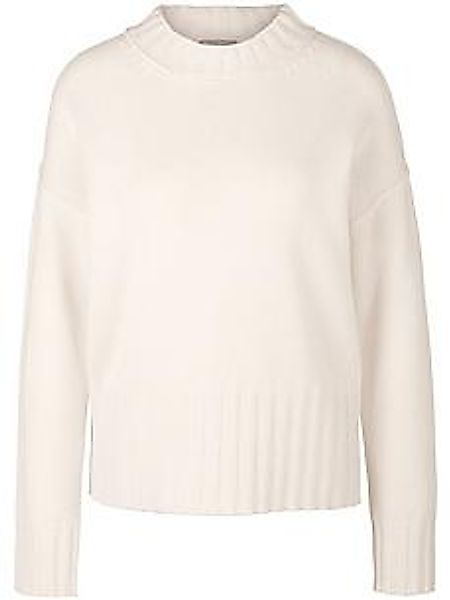 Rundhals-Pullover aus Schurwolle und Kaschmir Peter Hahn weiss günstig online kaufen