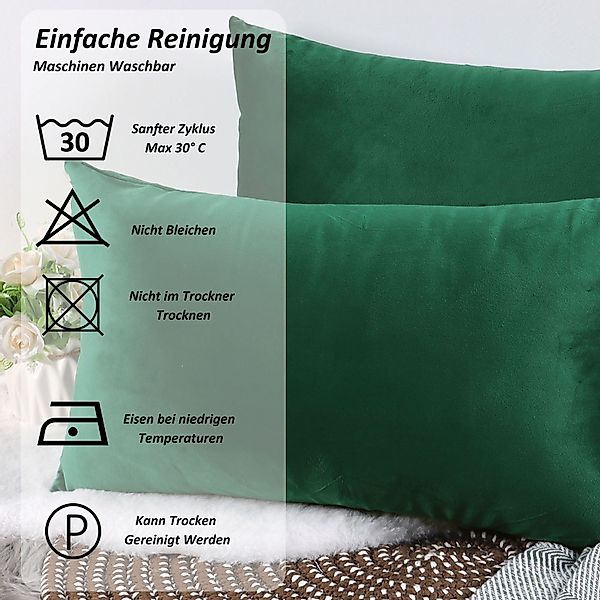 TAN.TOMI Kissenbezug Kissenbezug 40 x 40, Samt Uni Kissenhülle, Kissenbezüg günstig online kaufen