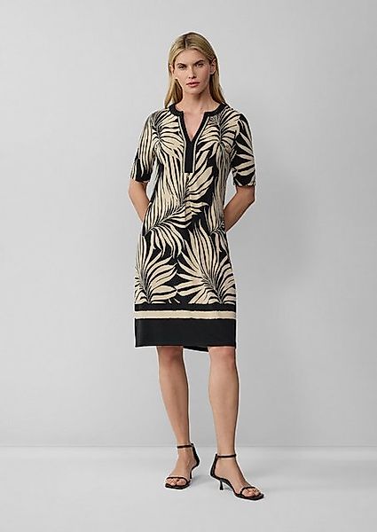 s.Oliver BLACK LABEL Minikleid Relaxed-Fit-Kleid mit Tunikaausschnitt und Z günstig online kaufen
