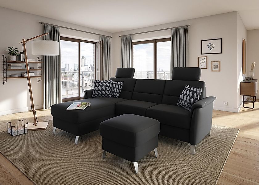 sit&more Ecksofa "Palmera L-Form", Federkern, wahlweise mit Bettfunktion un günstig online kaufen