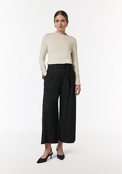 comma Culotte Hose Loose: Stoffhose in Crop-Länge günstig online kaufen
