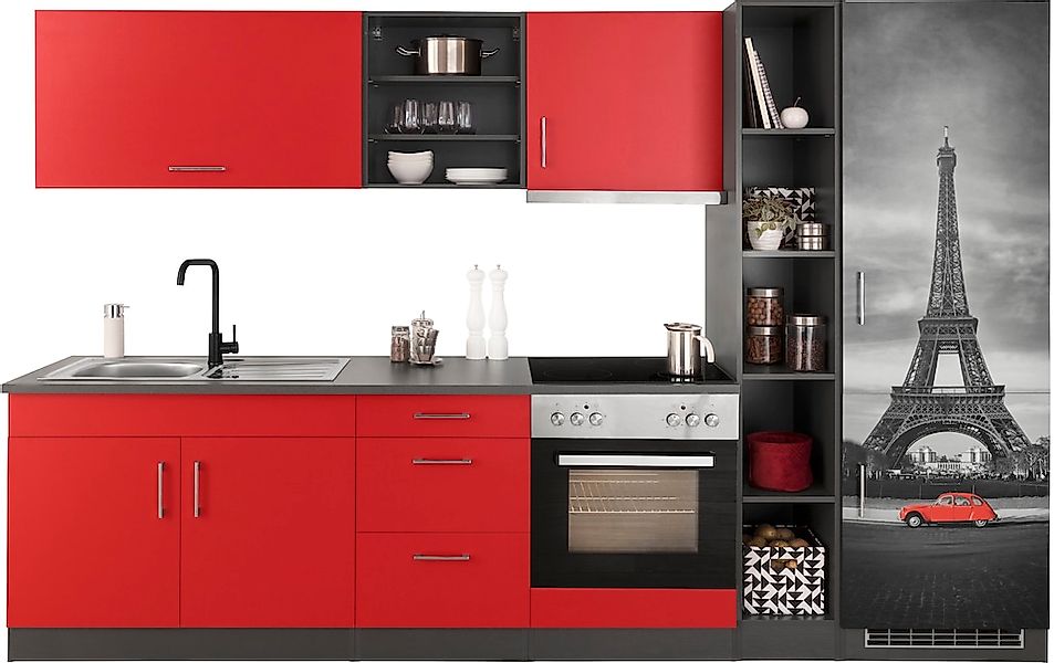 KOCHSTATION Küchenzeile "KS-Paris – Küchen mit einzigartigen Fotomotiven au günstig online kaufen
