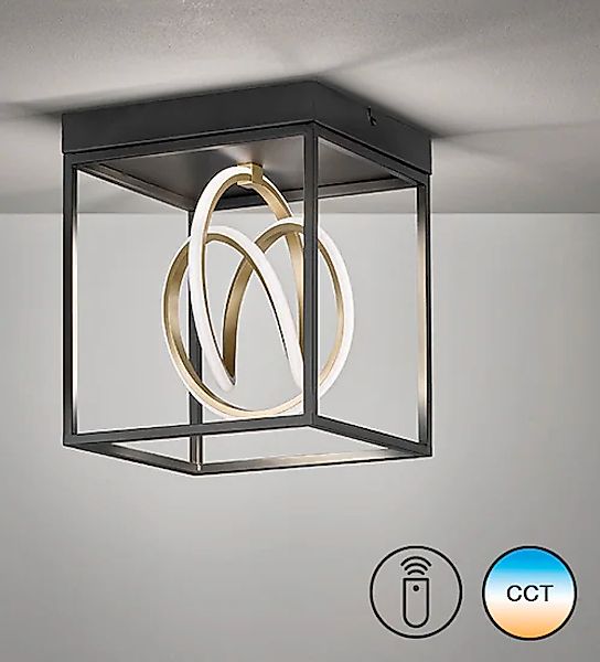 FISCHER & HONSEL LED Deckenleuchte »Gisi«, 1 flammig, Leuchtmittel LED-Modu günstig online kaufen