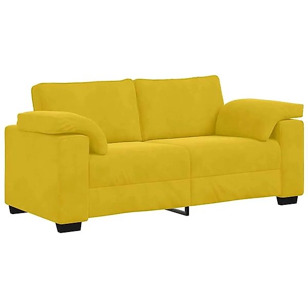vidaXL Zweisitzer-Sofa Gelb 140 cm Samt 4105273 günstig online kaufen