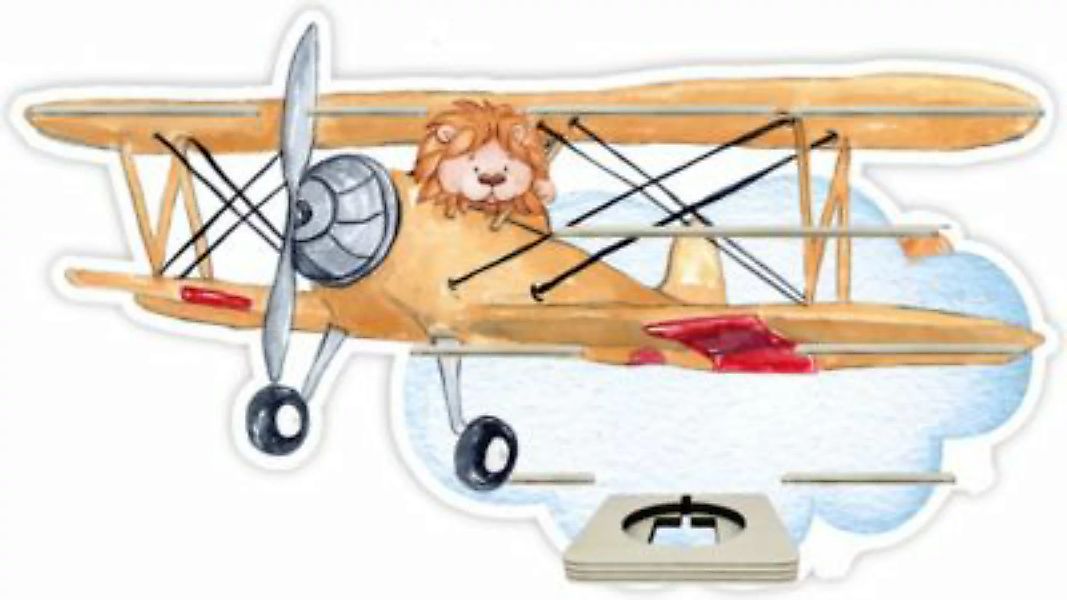 Farbklecks Collection® Regal Musikbox - Löwe im Flugzeug - passend Toniebox günstig online kaufen