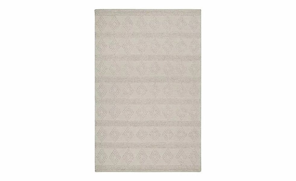 Esprit Handwebteppich   ¦ weiß ¦ Wolle ¦ Maße (cm): B: 80 H: 0,8 Teppiche > günstig online kaufen