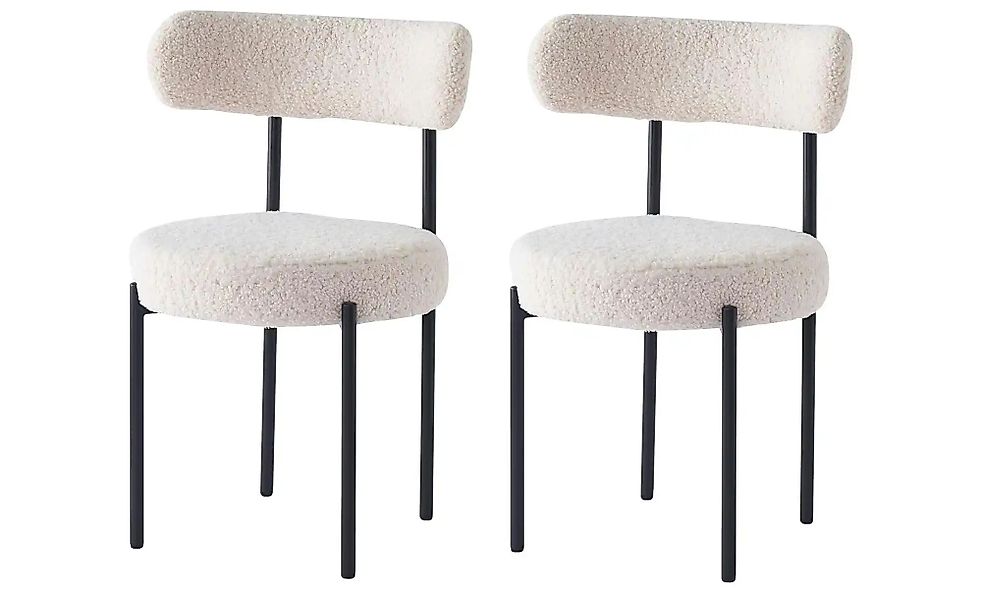 Stuhl 2er-Set  Lars ¦ weiß ¦ Maße (cm): B: 47 H: 79 Stühle > Polsterstühle günstig online kaufen