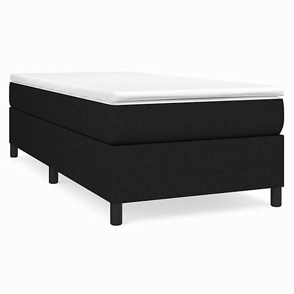 DOTMALL Boxspringbett Boxspringbett mit Matratze Schwarz 100x200 cm Stoff günstig online kaufen