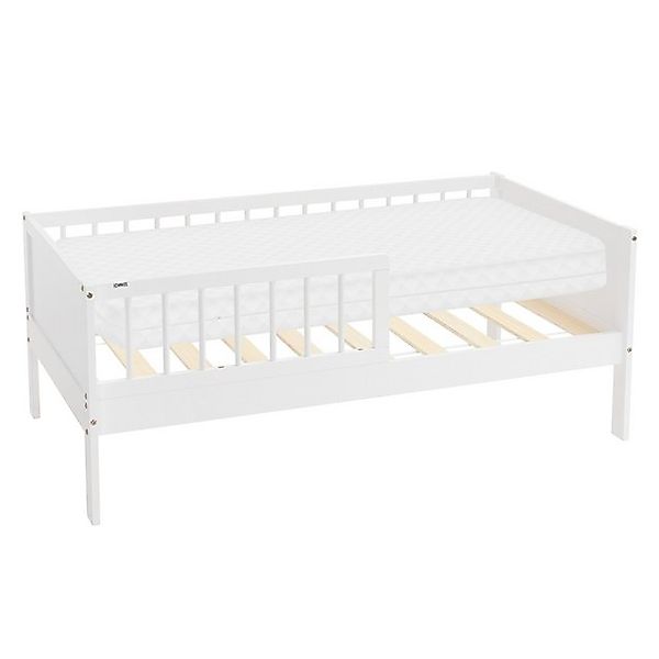 ML-Design Kinderbett 70x140 cm Weiß Einzelbett mit Matratze für Kinder günstig online kaufen