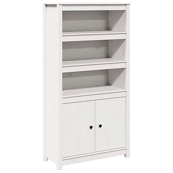 vidaXL Highboard Weiß 80x35x154 cm Massivholz Kiefer 823520 günstig online kaufen
