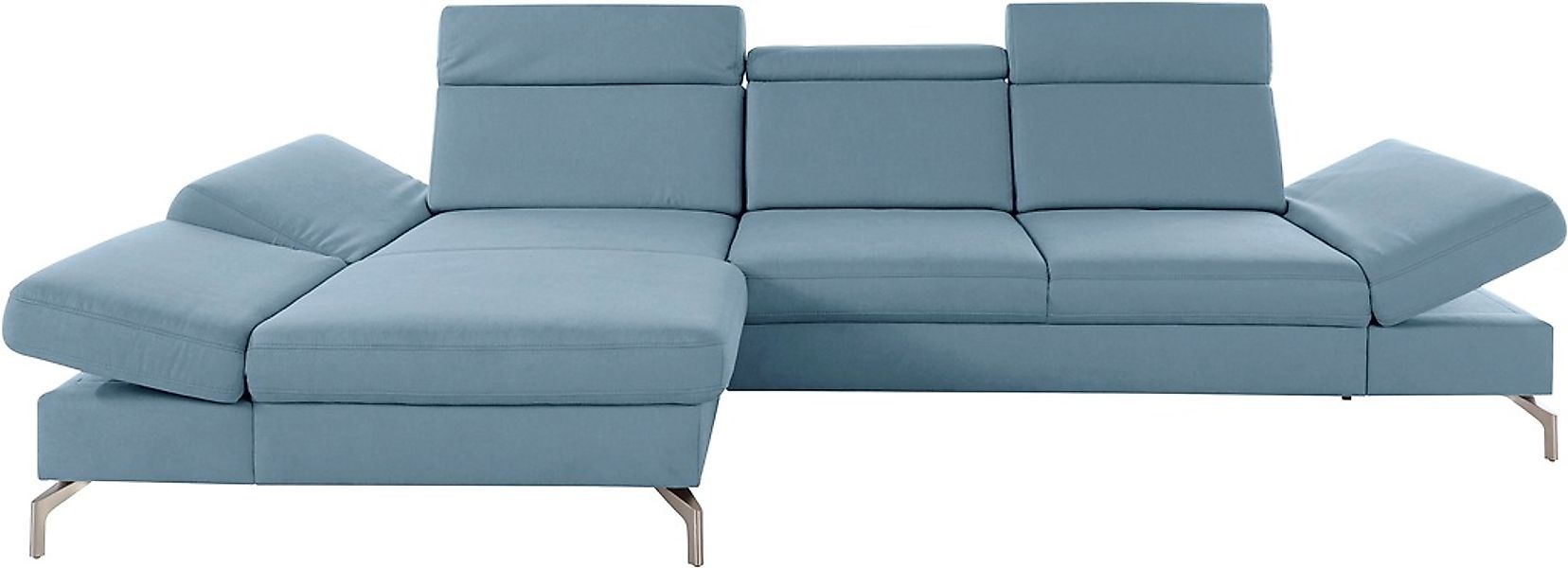 sit&more Ecksofa »Brisbane L-Form«, Fußhöhe 15 cm, inklusive Sitztiefen-, A günstig online kaufen