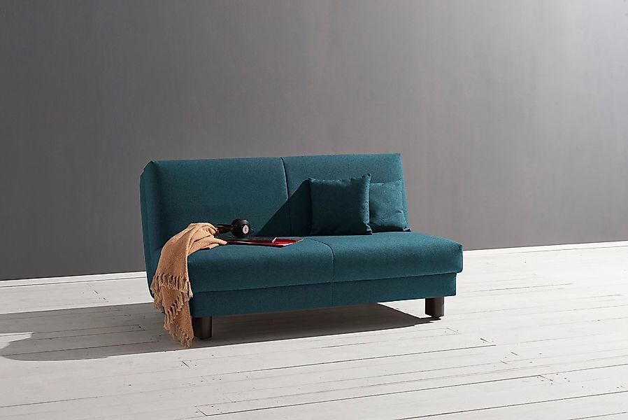 ell + ell Schlafsofa "Enny" Breite 180 cm, Liegehöhe 40 cm, Füße schwarz günstig online kaufen
