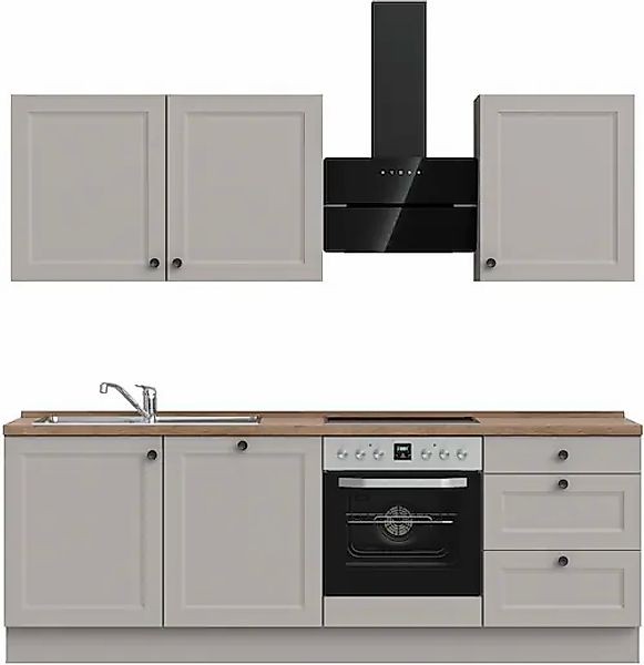 nobilia® Küchenzeile »"Cascada II"«, vormontiert, Breite 240 cm, Ausrichtun günstig online kaufen