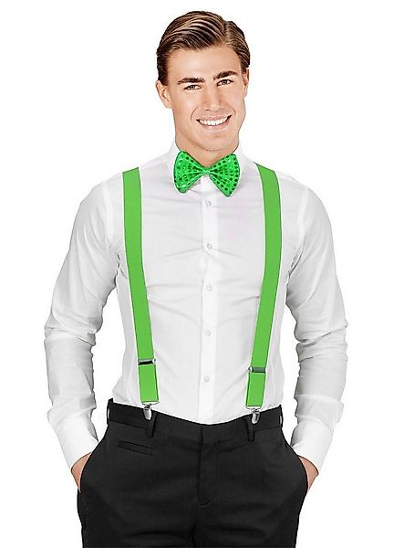 Widdmann Hosenträger Hosenträger grün Mit Metall-Clips und Schnallen zur va günstig online kaufen