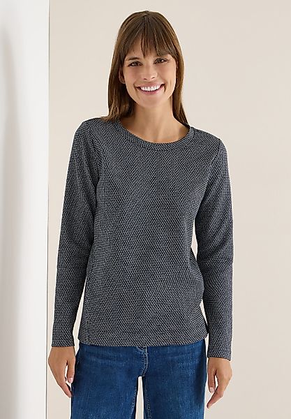 CECIL Langarmshirt Jacquard günstig online kaufen