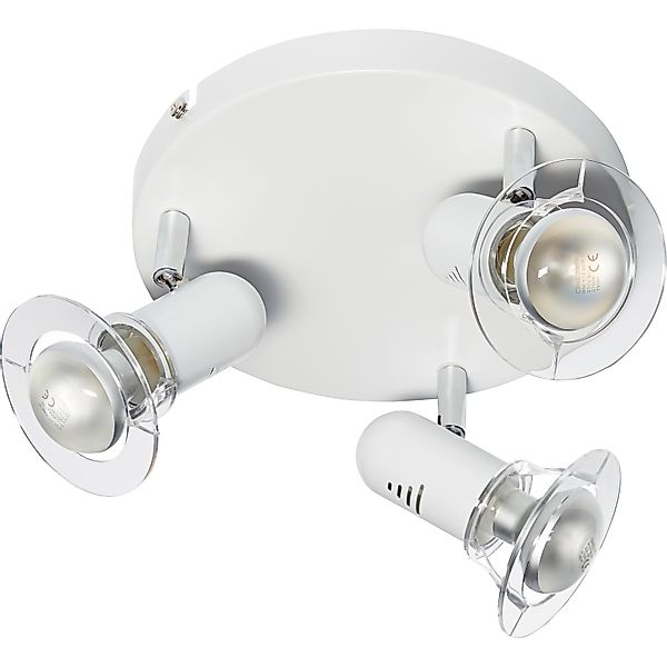 Deckenstrahler Casaca Rondell 3-flammig Weiß ca. Ø 21,5 günstig online kaufen