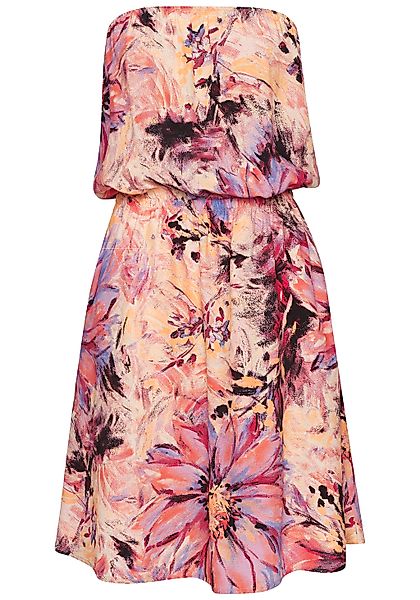 LASCANA Bandeaukleid, mit Alloverprint günstig online kaufen