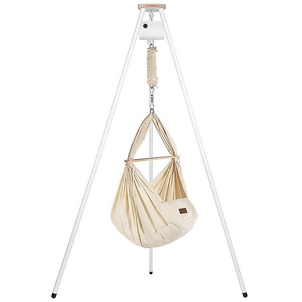 Stubenbett Federwiege Bio mit Tipi Weiß günstig online kaufen
