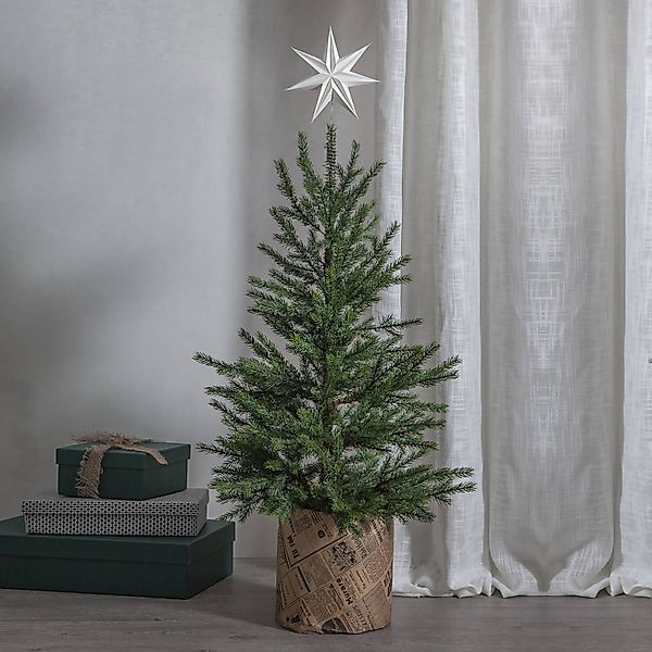 STAR TRADING LED Dekolicht Baumspitze Isa, Christbaumspitze Isa 33 cm Weiß günstig online kaufen