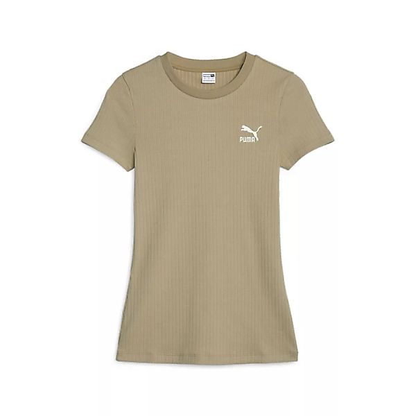 PUMA T-Shirt "Classics geripptes Slim T-Shirt Damen" günstig online kaufen