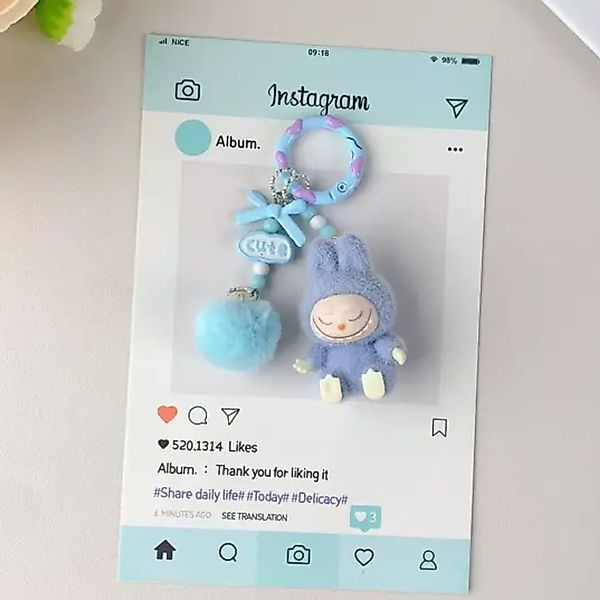 suebidou Schlüsselanhänger Labubu inspirierter niedlicher Anhänger günstig online kaufen