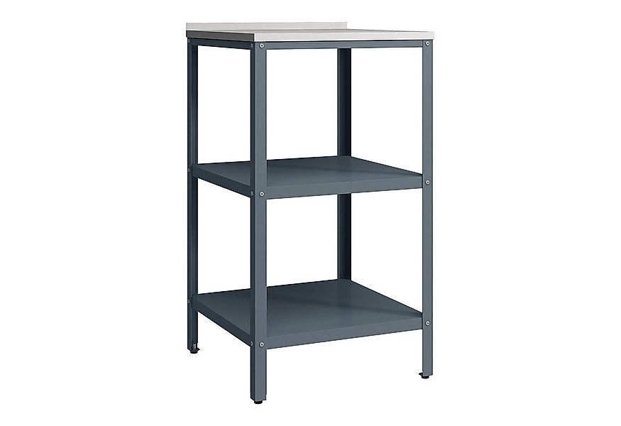 casa.pro Standregal, Outdoor Standregal ’Bolognano’ 92x50x50 cm Dunkelgrau/ günstig online kaufen