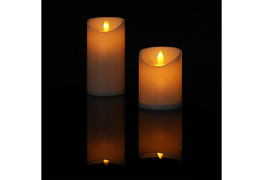 Marrakesch Orient & Mediterran Interior LED-Kerze 2er Set Vintage Echtwachs günstig online kaufen