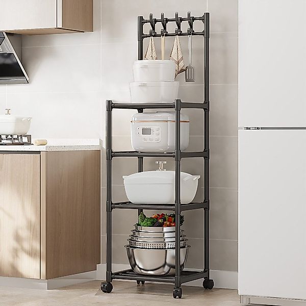 BlingBin Küchenregal Rollwagen mit Ablagefläche, Geeignet günstig online kaufen