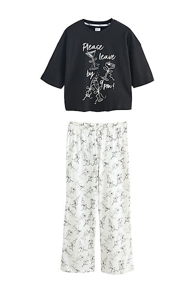 Next Pyjama Kurzärmeliger Baumwoll-Pyjama (2 tlg) günstig online kaufen