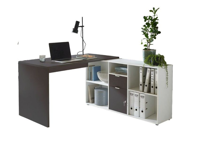 moebel-dich-auf Eckschreibtisch LAGOS (viel Stauraum, wechselseitige günstig online kaufen