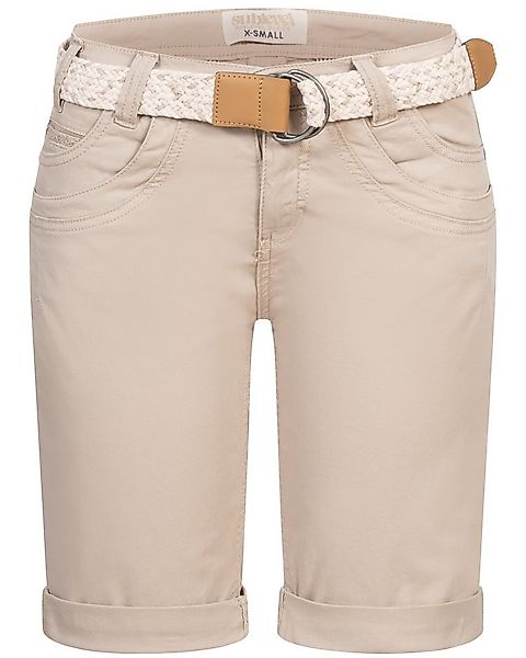 SUBLEVEL Bermudas Damen Short Bermuda kurze Hose Sommer Chino Short Stoff H günstig online kaufen