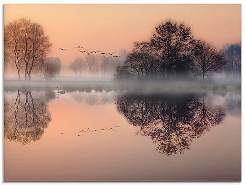 Artland Glasbild »Früh morgens am See....« Gewässer 1 Stk. tlg. in verschie günstig online kaufen