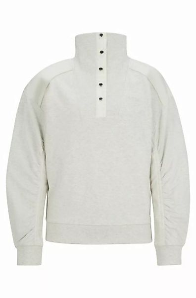BOSS ORANGE Sweatshirt C_Ehybra mit Materialmix an Ärmeln & Schultern günstig online kaufen