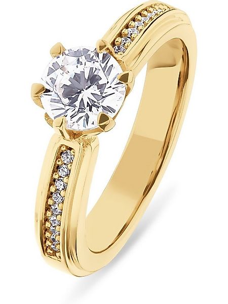 JETTE Silberring JETTE Damen-Damenring 925er Silber 19 Zirkonia, Zirkonia günstig online kaufen