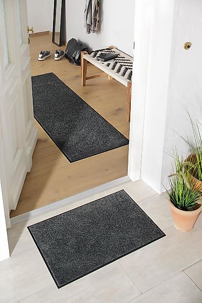 my home Fußmatte "Lavea" rechteckig 9 mm Höhe Schmutzfangmatte, Uni-Farben, günstig online kaufen