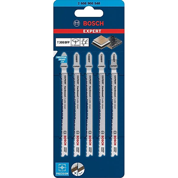 Bosch Expert Stichsägeblätter für,aminierte Arbeitsplatten T308BFP günstig online kaufen