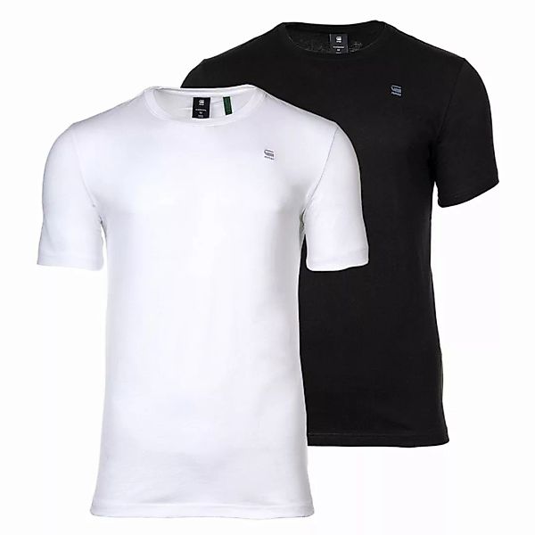 G-STAR RAW Herren T-Shirt, 2er Pack - Base, Rundhals, Organic Cotton, einfa günstig online kaufen