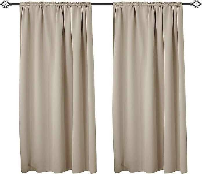 Woltu Gardine, (2 St), Kräuselband für günstig online kaufen