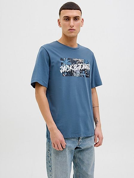 Jack & Jones Print-Shirt JJHAWAII SHAPE TEE SS CREW NECK günstig online kaufen