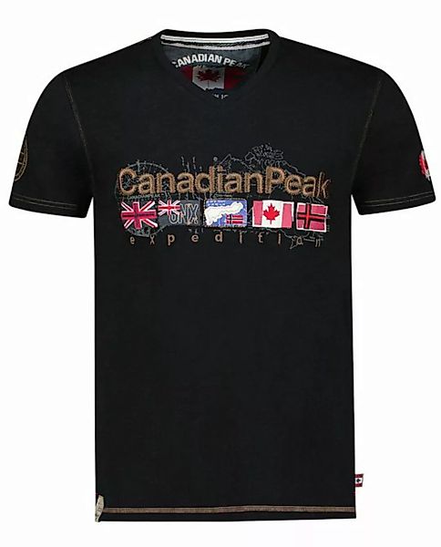 Canadian Peak T-Shirt V-Neck Joukeak aus Baumwolle mit Logostick günstig online kaufen