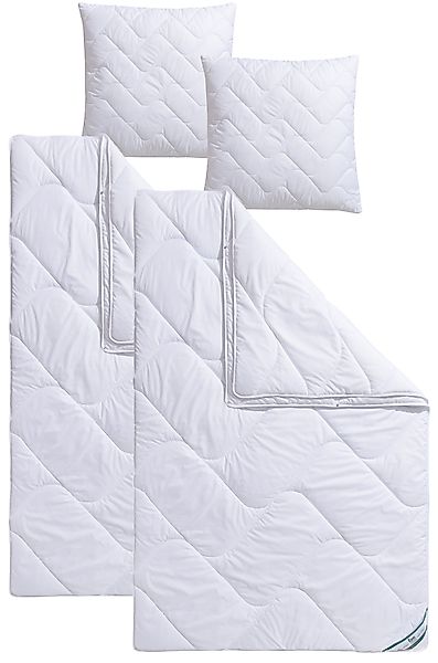 fan Microfaserbettdecke + Kopfkissen Bettwaren-Set in günstig online kaufen