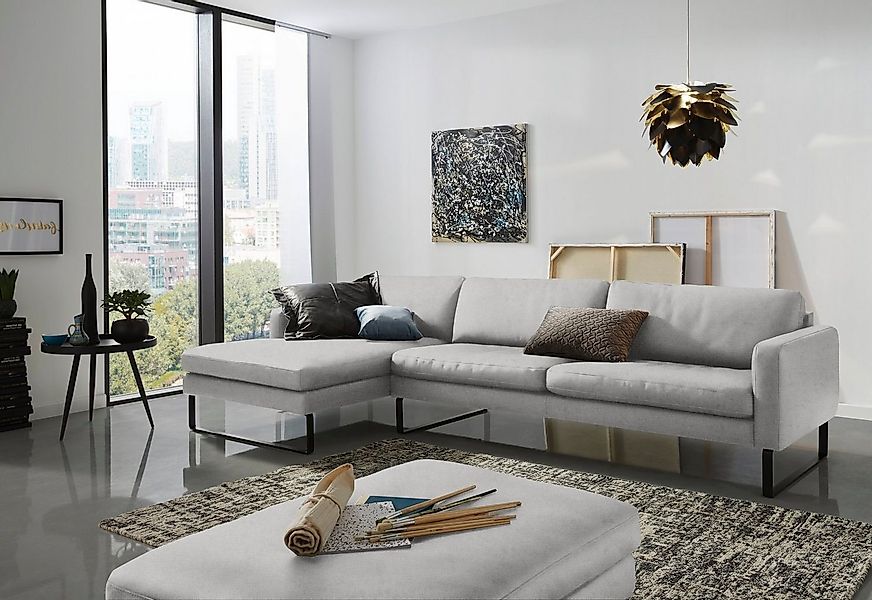 3C Candy Ecksofa Aidan modernes Sofa in aktueller Formensprache, bequem, L- günstig online kaufen