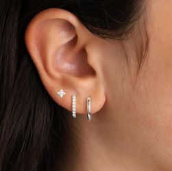 LuxusKollektion Schmuckset Ohrringe Silber 925 14K günstig online kaufen