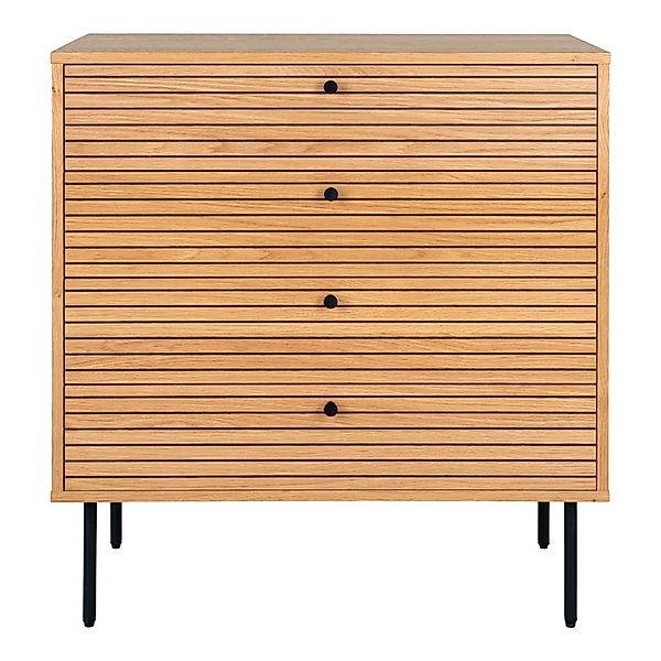 ebuy24 Kyoto Kommode 4 Schubladen Eiche Furnier günstig online kaufen